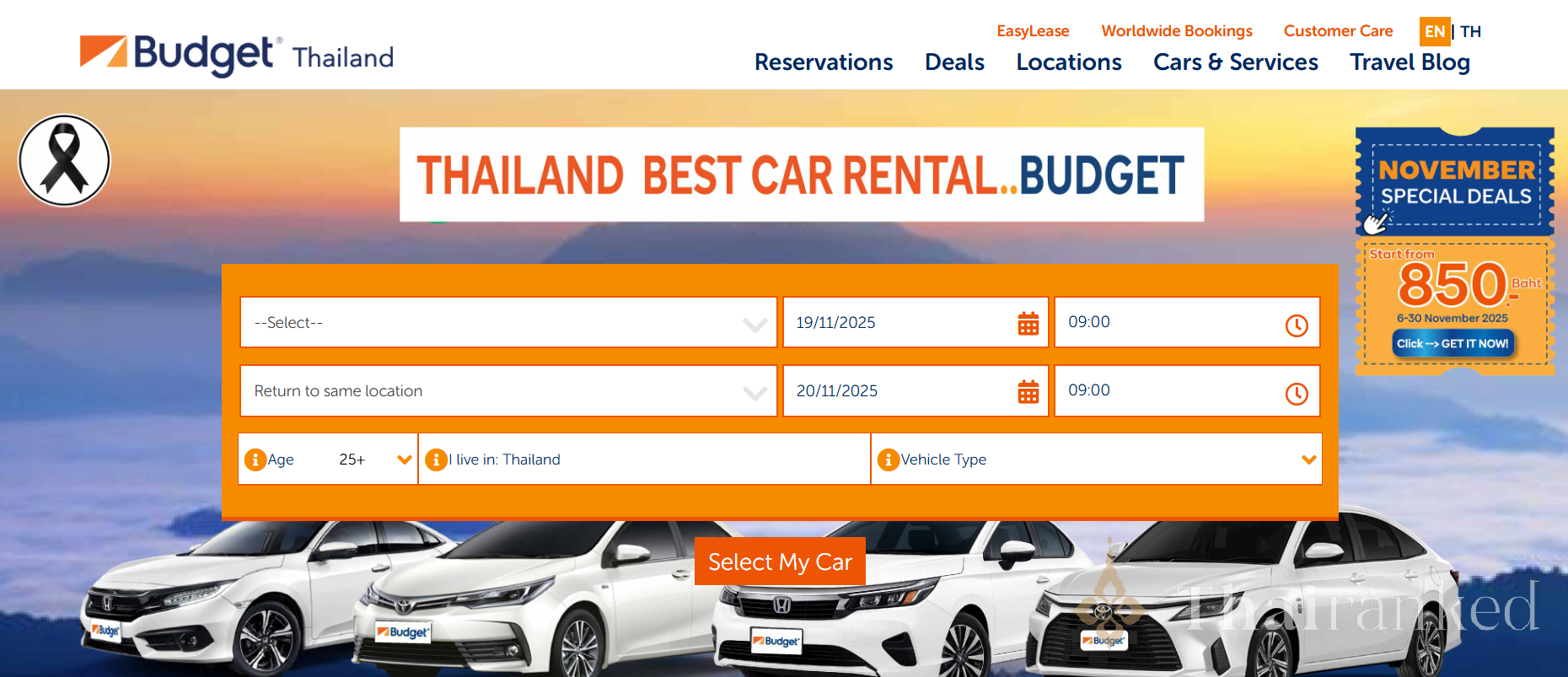 Budget Car Rental Thailand