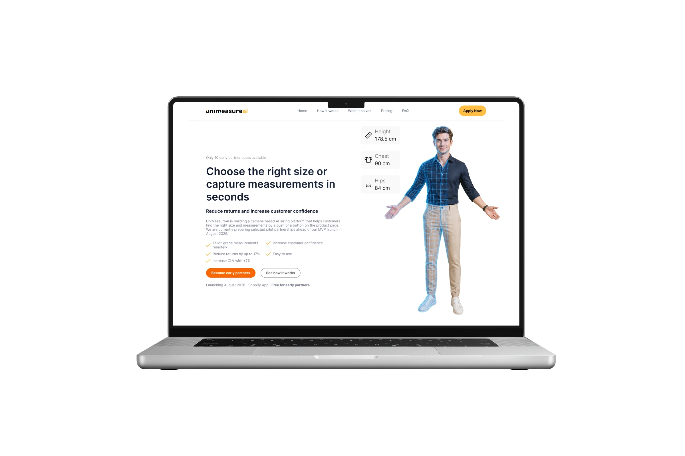 UniMeasureAI landing page