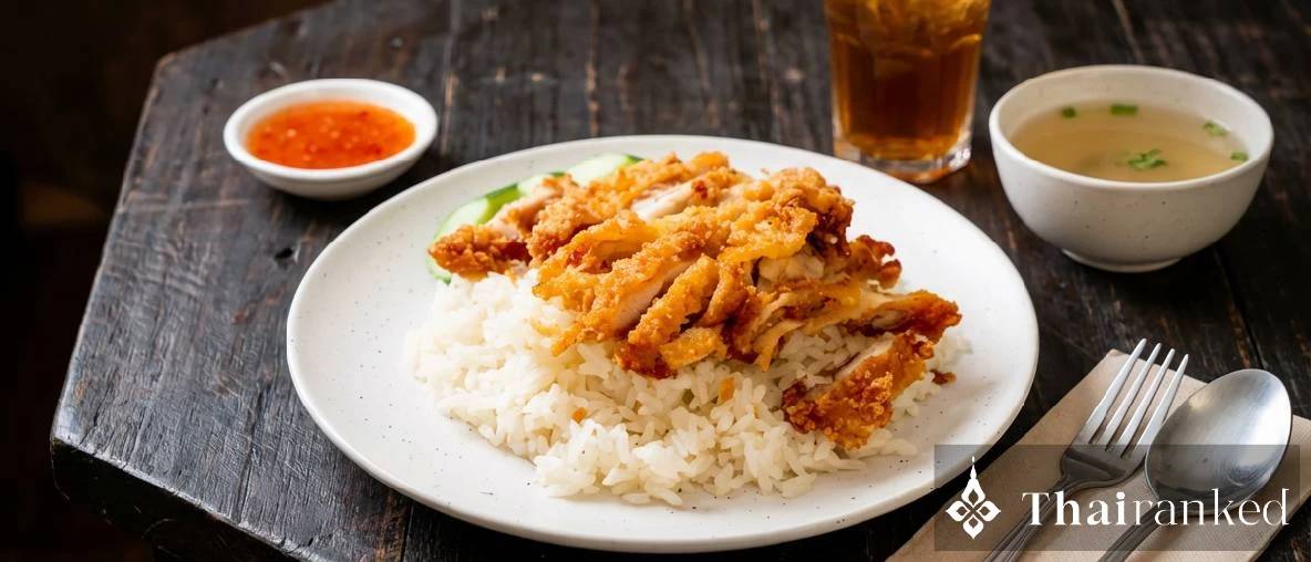 Khao Mun Gai Tod (Gebakken Kip Rijst)