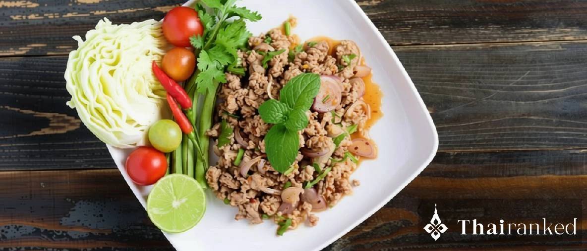 Larb Moo (Pittige Gehaktvleessalade)